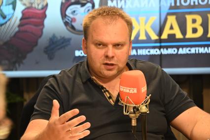 Вадим Мельников на радиостанции \"Комсомольская правда\"