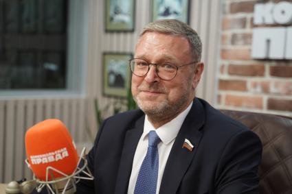 Константин Косачев на радиостанции \"Комсомольская правда\"