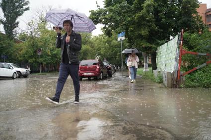 Дождь в Москве