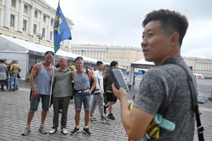 Празднование дня ВДВ в Санкт-Петербурге