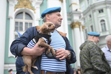 Празднование дня ВДВ в Санкт-Петербурге