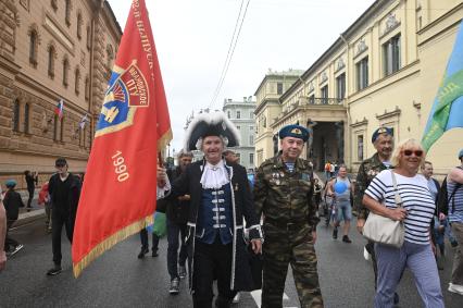 Празднование дня ВДВ в Санкт-Петербурге