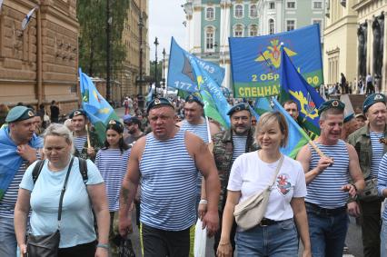 Празднование дня ВДВ в Санкт-Петербурге