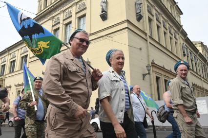 Празднование дня ВДВ в Санкт-Петербурге