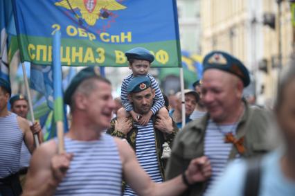 Празднование дня ВДВ в Санкт-Петербурге