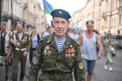 Празднование дня ВДВ в Санкт-Петербурге