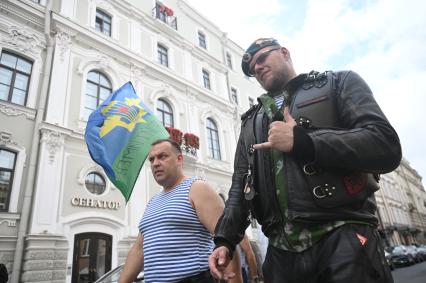 Празднование дня ВДВ в Санкт-Петербурге
