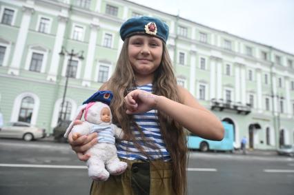 Празднование дня ВДВ в Санкт-Петербурге