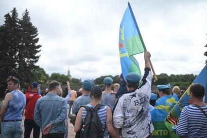 Празднование дня ВДВ в Санкт-Петербурге