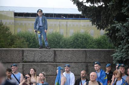 Празднование дня ВДВ в Санкт-Петербурге