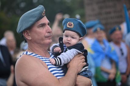 Празднование дня ВДВ в Санкт-Петербурге