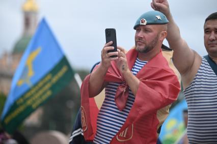 Празднование дня ВДВ в Санкт-Петербурге