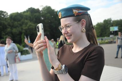Празднование Дня ВДВ в Москве