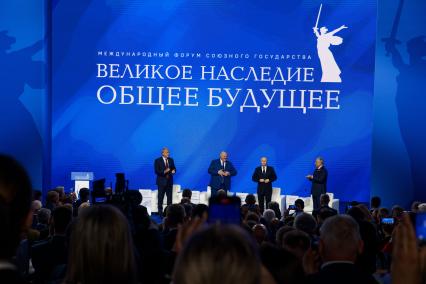 Игорь Сергиенко, Александр Лукашенко,  Владимир Путин и Вячеслав Володин