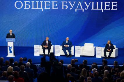 Владимир Путин, Игорь Сергиенко, Александр Лукашенко и Вячеслав Володин