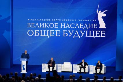 Александр Лукашенко, Игорь Сергиенко, Владимир Путин и Вячеслав Володин