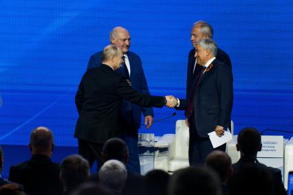Игорь Сергиенко, Александр Лукашенко,  Владимир Путин и Вячеслав Володин