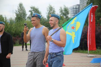 Празднование Дня ВДВ в Красноярске