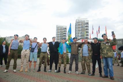 Празднование Дня ВДВ в Красноярске