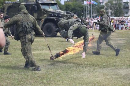 Празднование Дня ВДВ в Барнауле