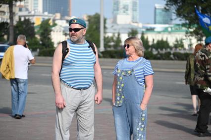 Празднование Дня ВДВ в Екатеринбурге