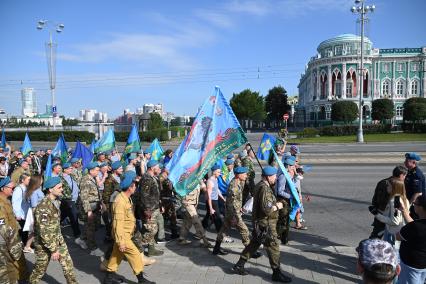 Празднование Дня ВДВ в Екатеринбурге