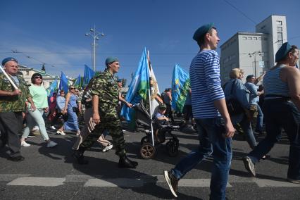 Празднование Дня ВДВ в Екатеринбурге