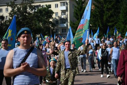 Празднование Дня ВДВ в Екатеринбурге