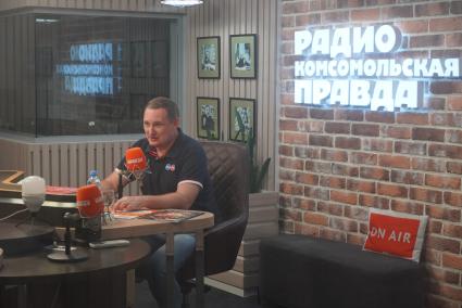 Андрей Воробьев на радиостанции \"Комсомольская правда\"