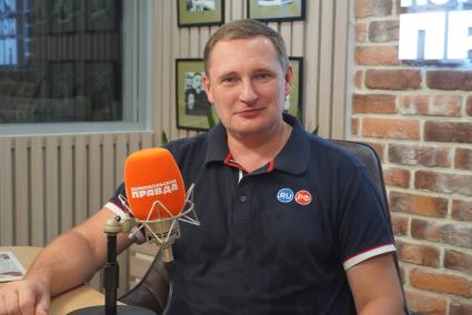 Андрей Воробьев на радиостанции \"Комсомольская правда\"