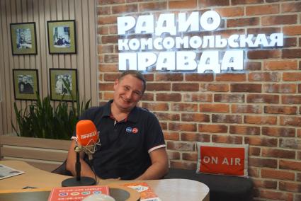 Андрей Воробьев на радиостанции \"Комсомольская правда\"