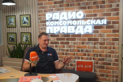 Андрей Воробьев на радиостанции \"Комсомольская правда\"