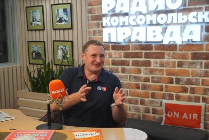 Андрей Воробьев на радиостанции \"Комсомольская правда\"