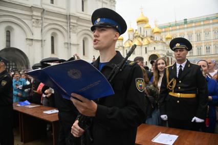 Военная присяга молодого пополнения Президентского полка ФСО России