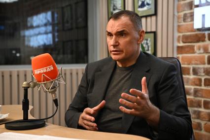 Юрий Зайцев на радиостанции Комсомольская правда\"
