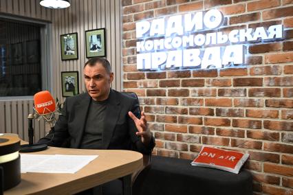 Юрий Зайцев на радиостанции Комсомольская правда\"