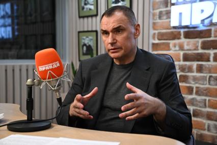 Юрий Зайцев на радиостанции Комсомольская правда\"