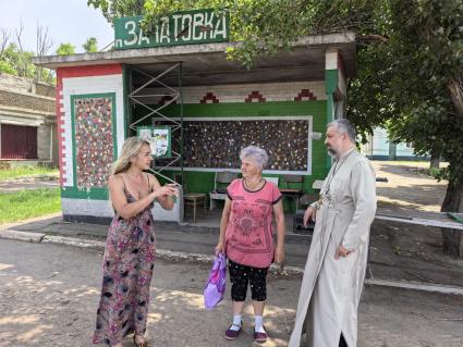 Освобождённое село Зачатовка в Волновахском районе