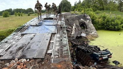 Продвижение 83-й бригады ВДВ в Сумской области