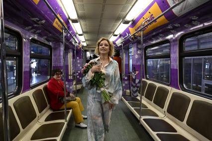 Запуск тематического поезда метро, посвященного памяти Олега Табакова