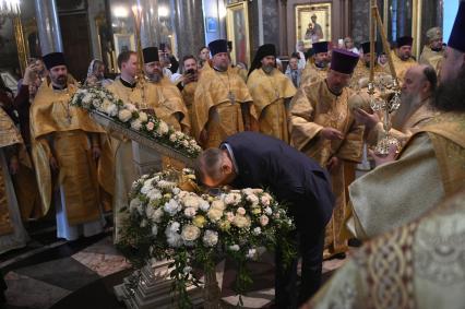 Мощи святителя Тихона прибыли в Казанский собор Санкт-Петербурга