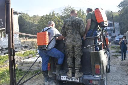 Лесные пожары в Геленджике