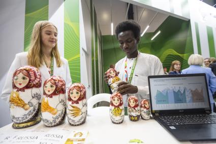 II Cаммит и форум `Россия - Африка`в Санкт-Петербурге. Работа форума