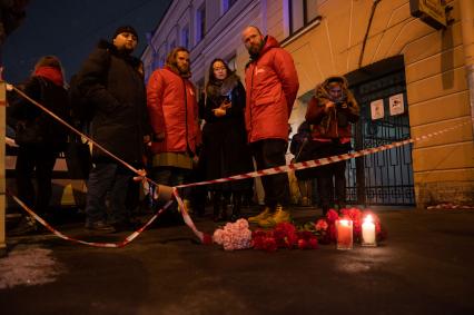 Место убийства Владлена Татарского в Санкт-Петербурге