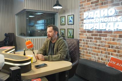 Александр Цыпкин на радиостанции \"Комсомольская правда\"