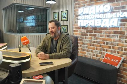 Александр Цыпкин на радиостанции \"Комсомольская правда\"