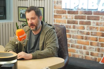 Александр Цыпкин на радиостанции \"Комсомольская правда\"