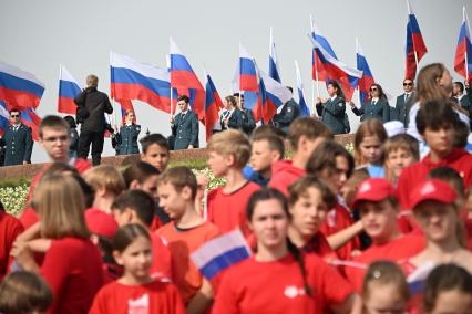 Празднование Дня Государственного флага РФ в Москве