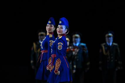 Церемония открытия Международного военно-музыкального фестиваля Спасская башня\"