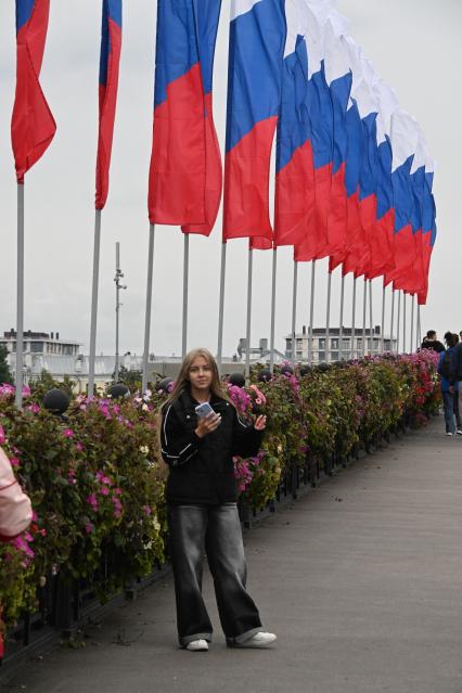Празднование Дня флага России в Москве